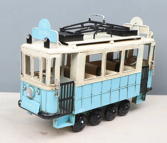 

Hot Vintage Style Metal Craft Diecast Bus Model Toy Green Home Decor Photo Frame Coin Bank Kids Gifts, Bronze