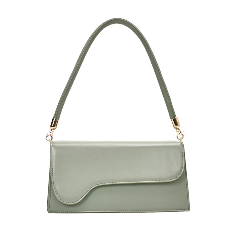 

2020 Fashion Simple PU Leather Portable Women Purses and Handbags Shoulder Bags, Yellow,green,black,beige,reddish brown