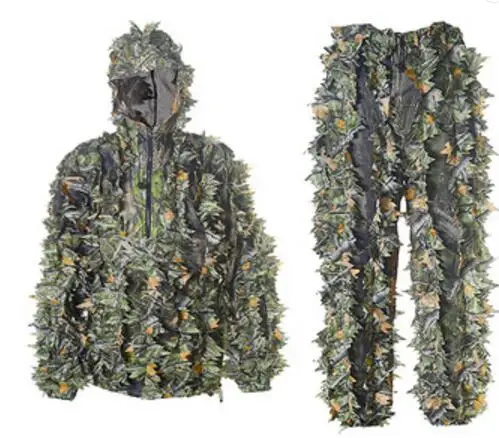 

2020 wholesale sniper 3D leaf ghillie suit for hunting, Camo