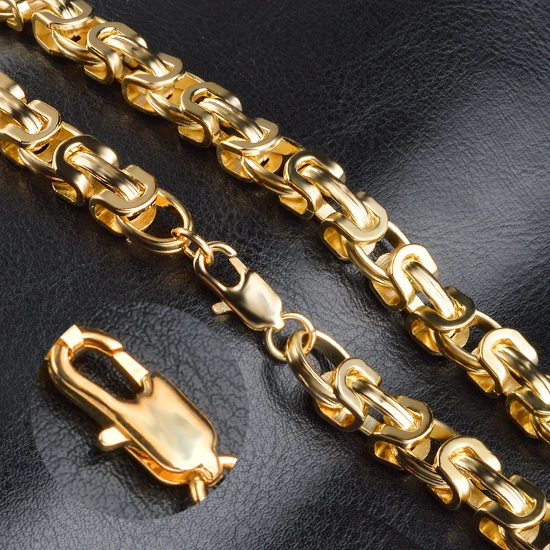 

14K 18k Gold Figaro Chain Necklaces Man 9MM Figaro Bracelet Gold Plated Men Necklace Set, Silver/gold/rose gold/ black