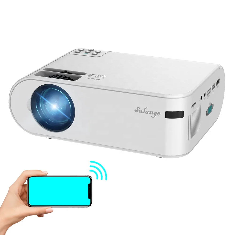 

Salange P62 Projectors Mobile Wireless Mirror Mini Projector For Phone Portable Home Theater Video Projector Proyector