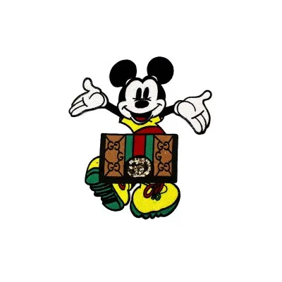 

Cartoon fashion new embroidered cloth decoration repair large patch Decal mouse spot wholesale