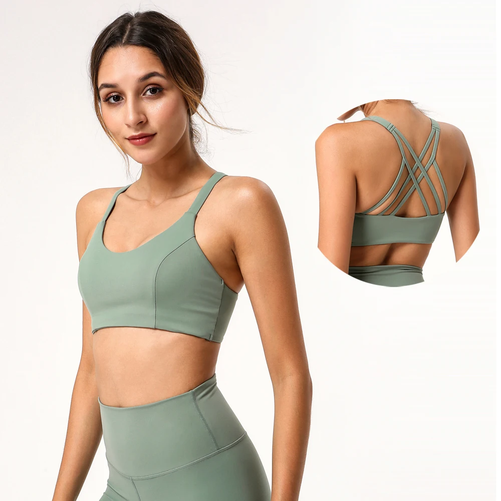 

wholesale Acting high intensity bra Women sexy Yoga Bra Fitness sports bra crop top Independent chest pad, Customized color or in-stock color