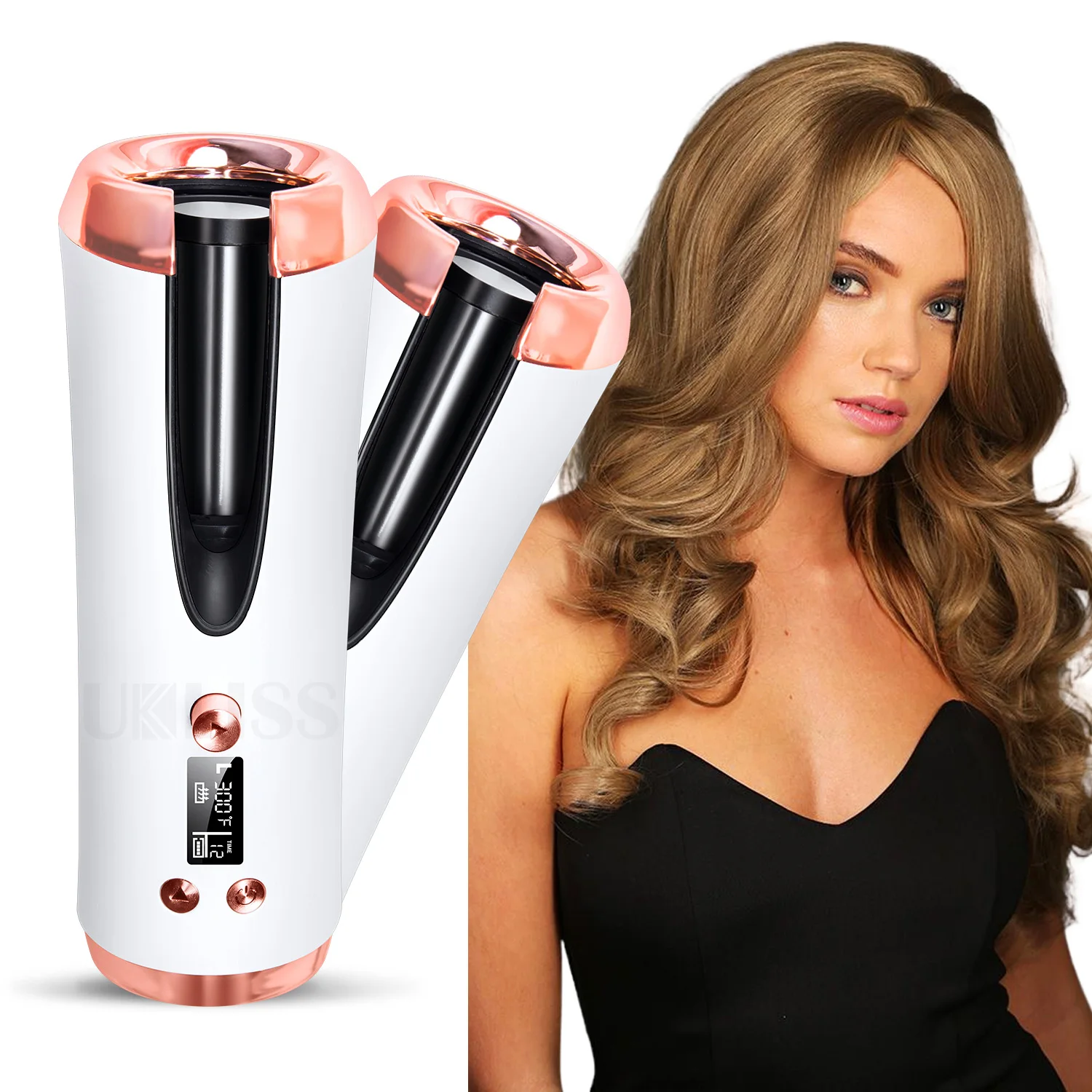 

New Arrival Automatic Mini Hair Curler Portable Magical Wave Hair Iron PTC Heater Electric Rotating Curling Hair