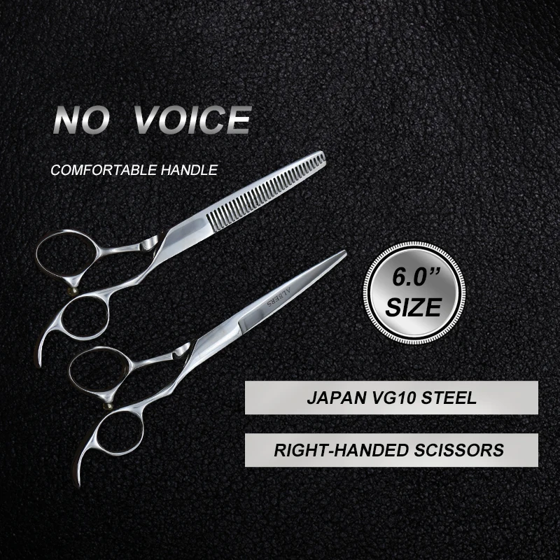 

Professional 6 inches shear hair cutting scissors high quality barber silver scissors