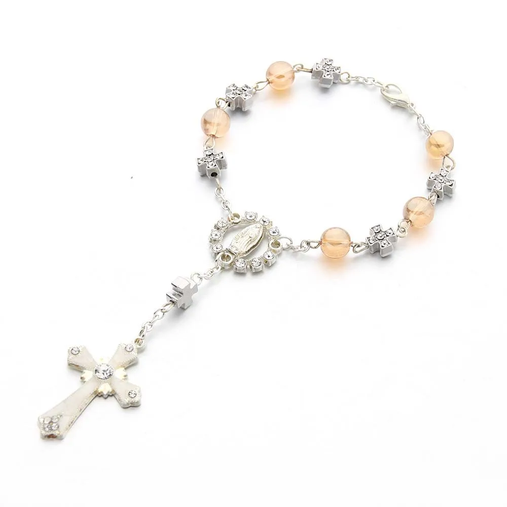 

JC Factory Wholesale Bracelet Rosary Rosaries Religious Catholic Bracelet Rosary Bead Bracelet Cross