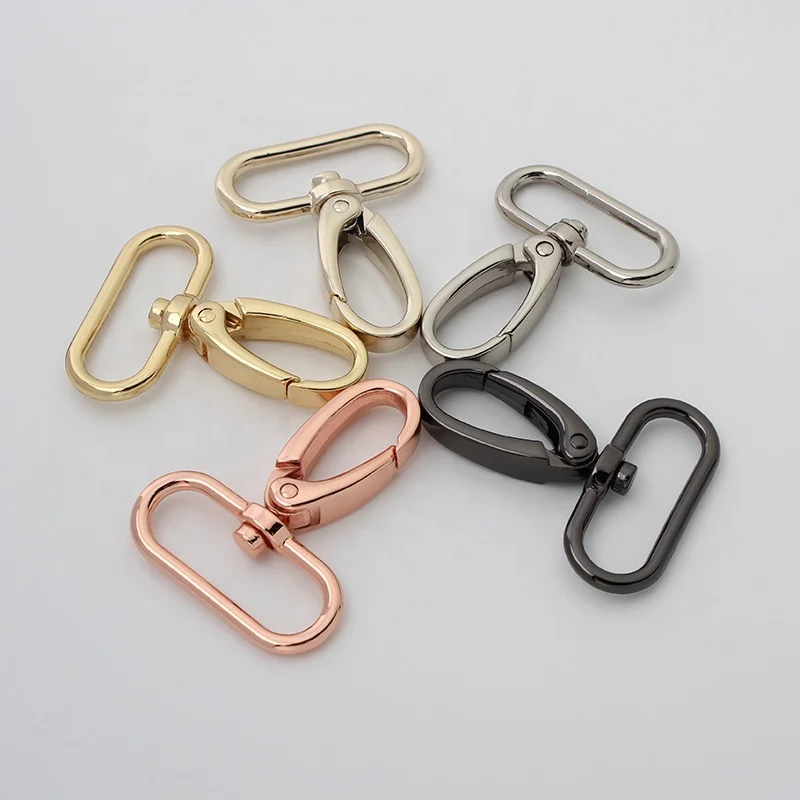 

Nolvo World 6 Colors 13-20-25-30-38 Mm Rose Gold Metal Swivel Custom Pursh Snap Hook Trigger Clips Dog Buckle For Handbags