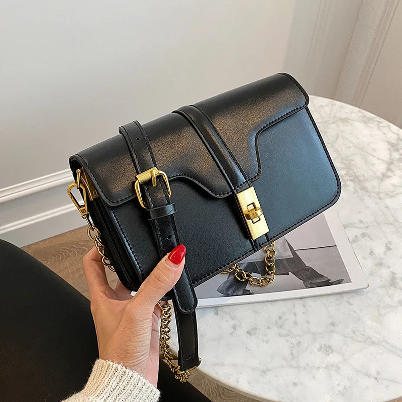 

Fashion wide band contrast color shoulder crossbody purse 2021 handbags for ladies, 4 colors