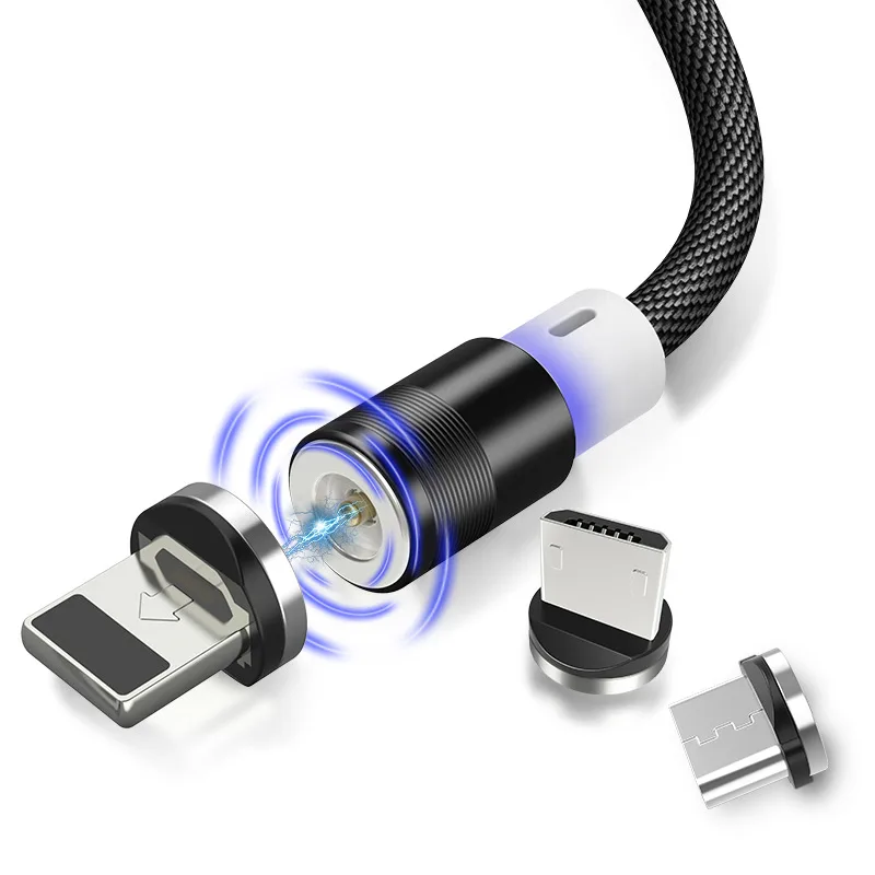 

Free Shipping 1M For iPhone Cable Original Charger Cable FLOVEME Mobile Phone Magnetic Charging USB Cable, Black / brue / red