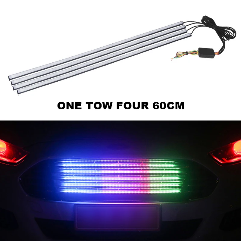 

60CM 36LED Car Breathing flashing colorful atmosphere light 5050 LED daytime lamp Symphony mid-net light, Rgb colors