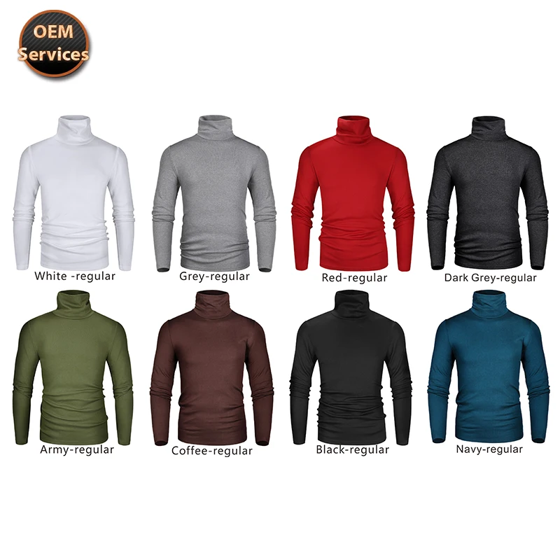 

Hot sale OEM design casual custom full sleeve bodysuit top pullover high men turtleneck sweater, Customzied color