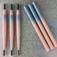 

Pink color organic cruelty free eyebrow pencil with brush oem custom logo cosmetics vendor with good price