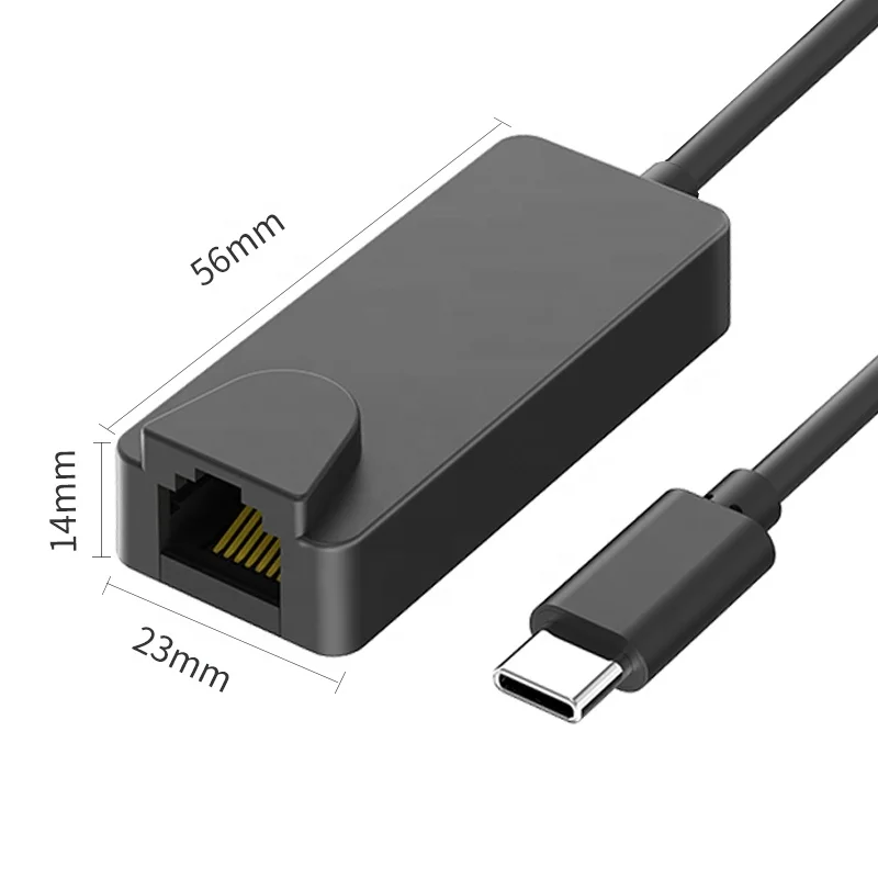 

USB-C Thunderbolt USBC to RJ45 10/100/1000Mbps Gigabit Ethernet Network Adapter for Macbook