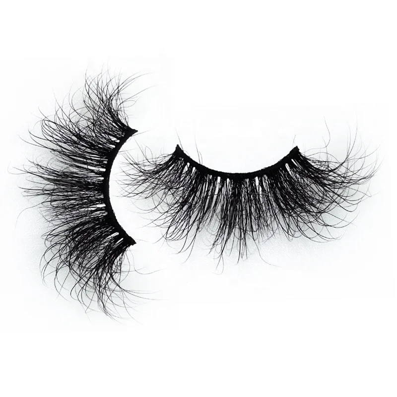 

Private Label EyeLashes Real 30mm Mink Fur 3D strip Eyelash
