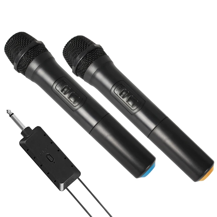 

E7 VHF Handheld Microphone Universal Wireless Handheld mike with Rechargeable Receiver Cardioid -70db M 200mhz-270mhz, Black