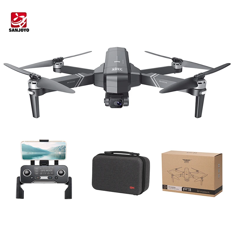 

SJRC F11S 4K PRO Drone With Camera 3KM WIFI GPS EIS 2-axis Anti-Shake Gimbal FPV Brushless Quadcopter Professional RC Dron