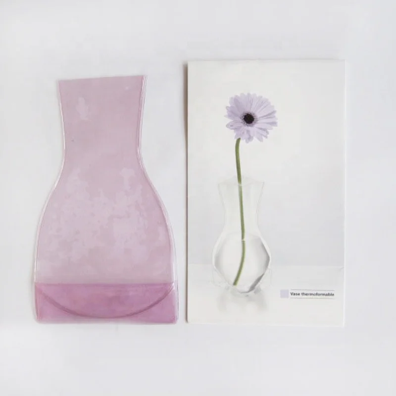 
flexible PVC flower foldable vase for promotion D-V074 