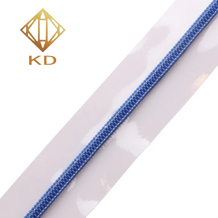 

Wholesale Cheap price Transparent clear tape PVC nylon zipper for bags, Customer's color