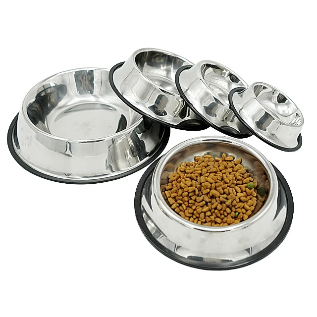 

16CM Pet Feeder Wholesale Newest non slip Pet Food Stainless Steel Dog Bowl