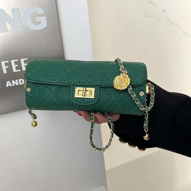 

2022 Summer Style Drop Shipping Solid PU Unique Products Bags with Small Jelly for Women Purses with Chain Handles POP Handbag