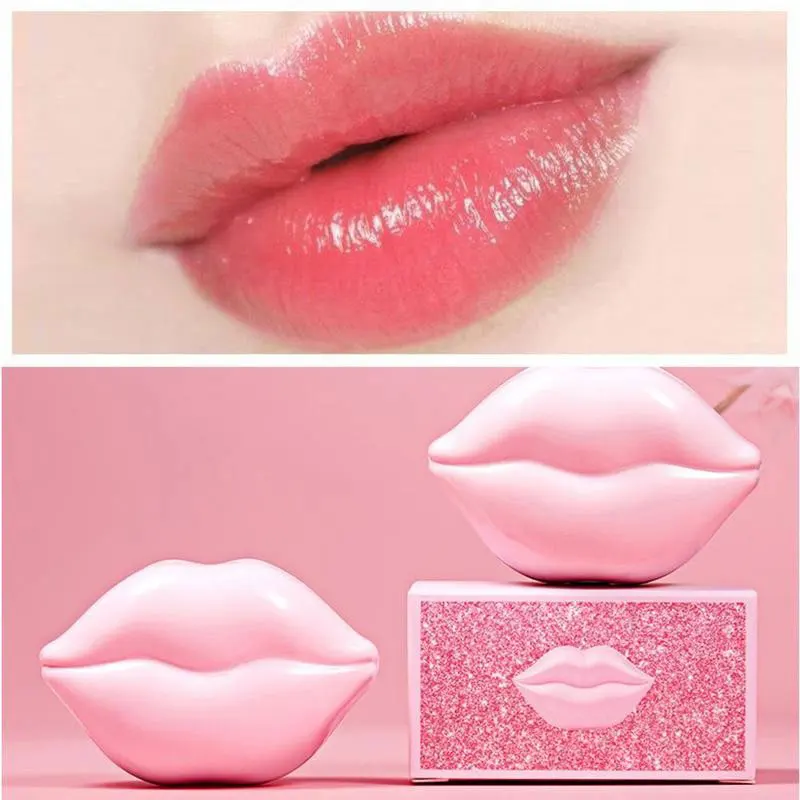 

Amazon hot selling collagen moisturizing hydrating plumper lip crystal lip sleeping mask private label lip patch