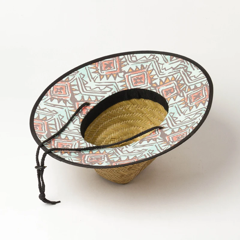 Shine Hats 2022 Luxury Pattern Patch Dye Lifeguard Beach Hat Women