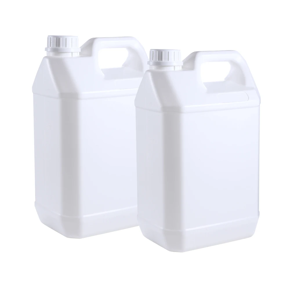 

Empty 1 gallon liquid packaging container plastic square barrel jerry can