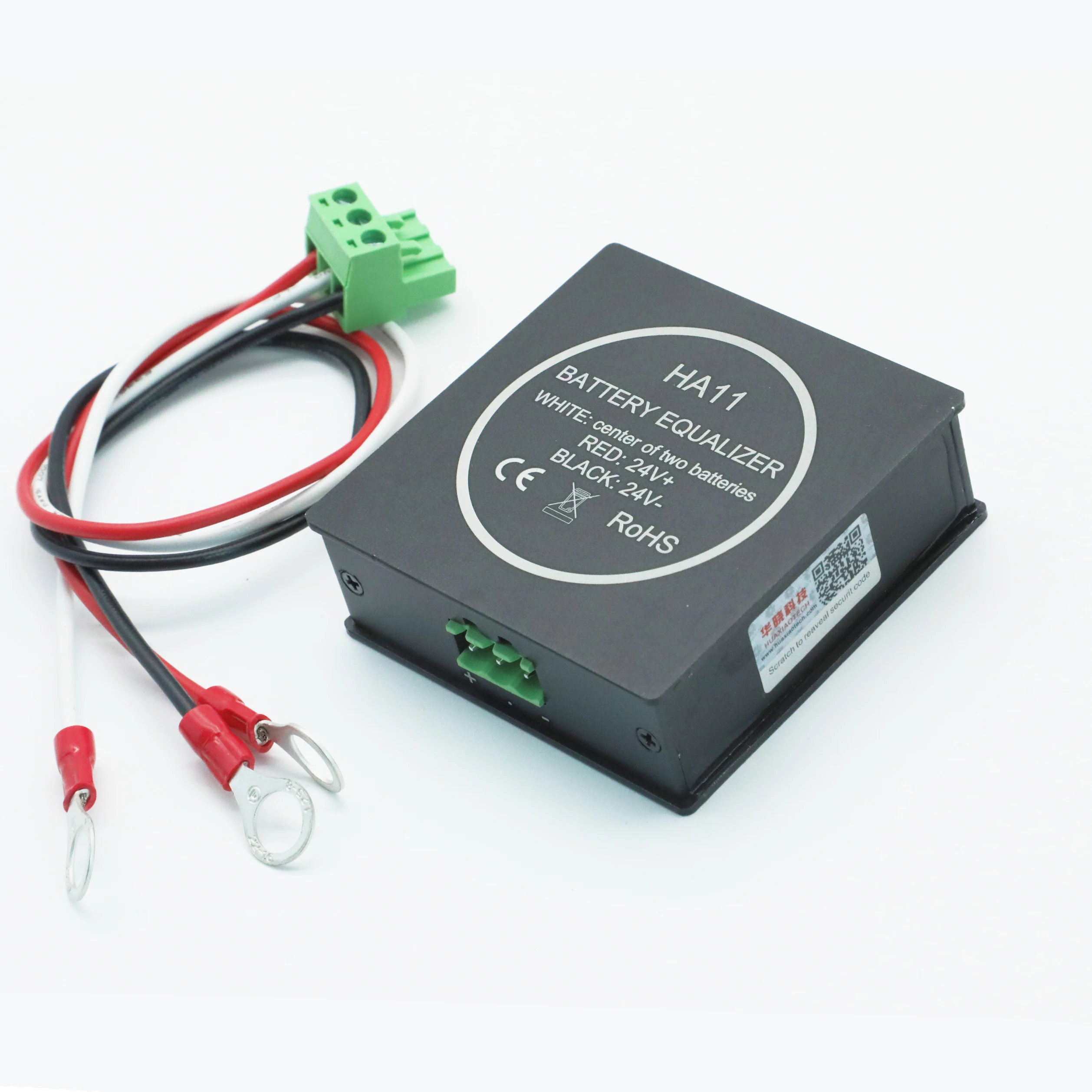 HUAXIAO HA11 2x12V Battery Equalizer for Lead Acid Batteries Enhance Use Life Battery Balancer BT CE Certified Reverse Polarity