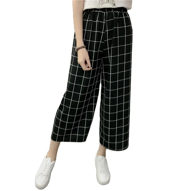 

Fashion casual wide-legs beam feet Harlan nine points trousers Women's anti-mosquito thin pants loose large size bloomers