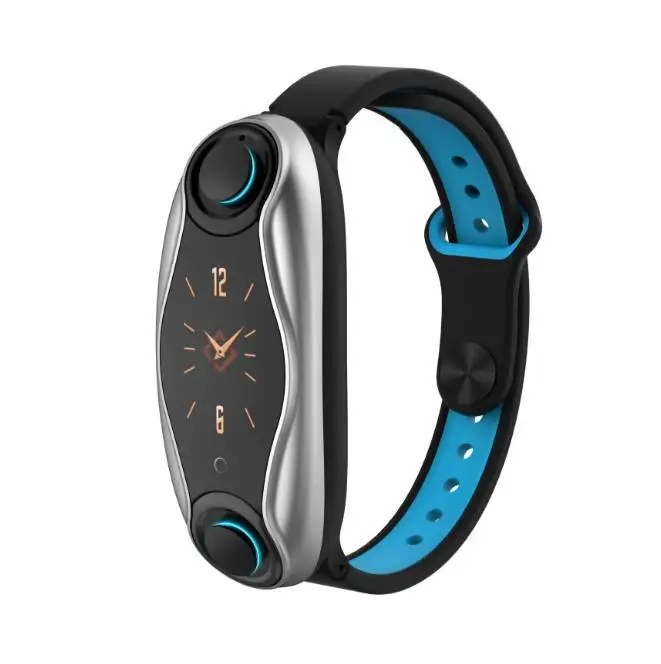 

Color Screen Fitness Tracker Heart Rate Monitor Pedometer lt04 wrist man watch with low price, Black/blue