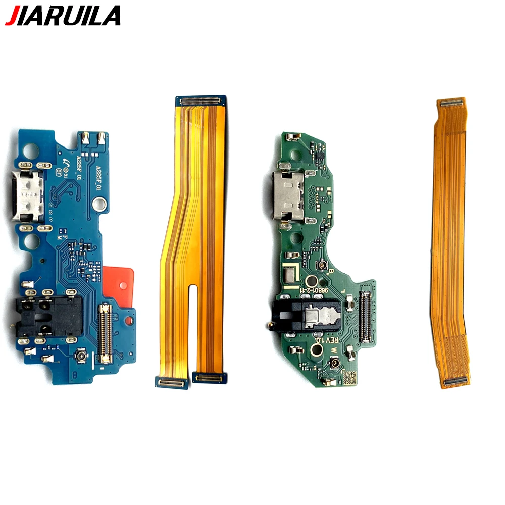 

USB Charging Port Connector Board Flex Cable + Motherboard Flex Cable For Samsung A22 A32 4G A33 5G M22 M31S M32 M325F M51 M52