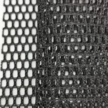 black polyester mesh fabric