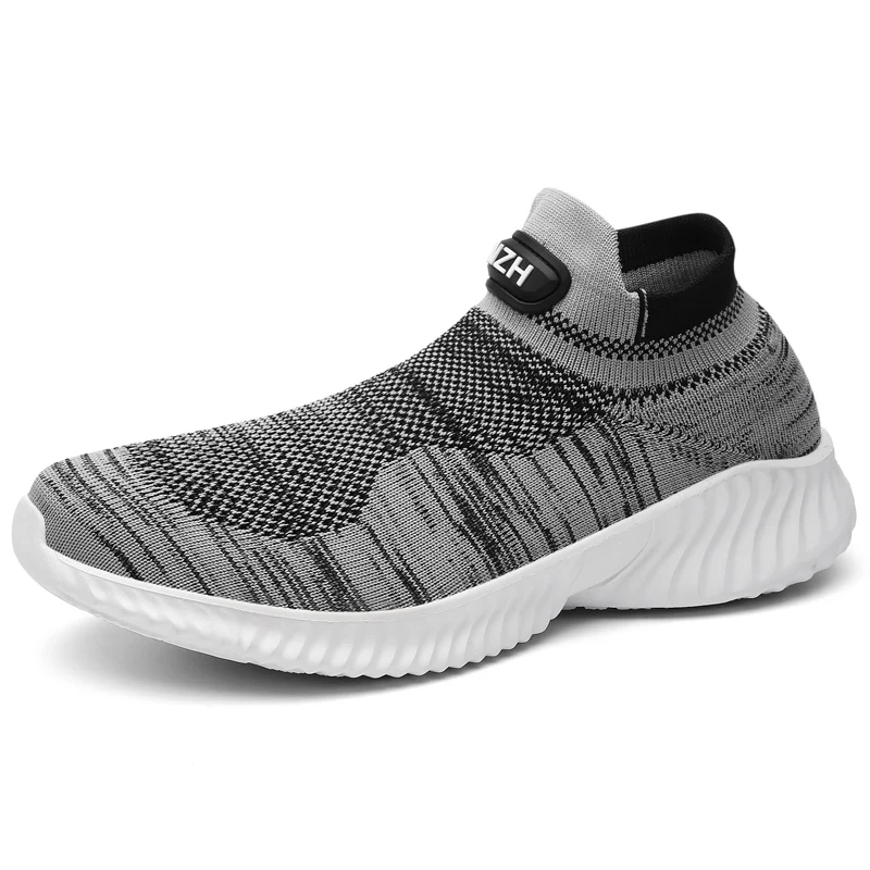 

New breathable durable shoes sport fashion for men sneakers shoes running shoes walking, Black grey brown