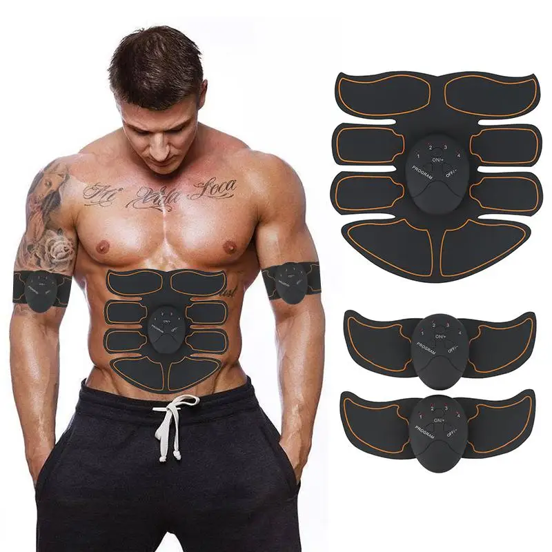 

New EMS Abdominal Muscle Exerciser Smart ABS Stimulator Fitness Gym ABS Stickers Pad Body Loss Slimming Massager Unisex