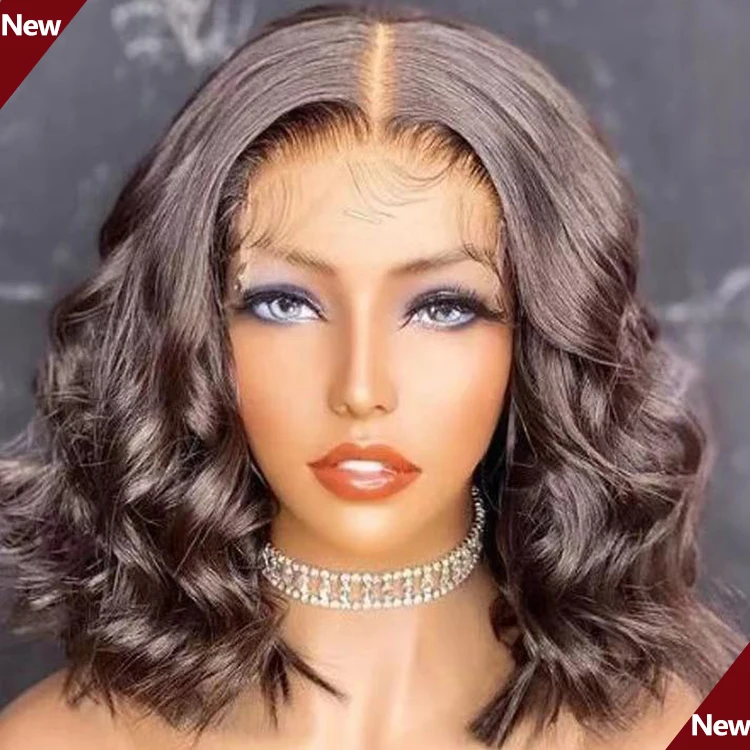 

Loose Deep Wave Short Bob lace wig vendor 100% human hair Loose Curly Bob Hd lace frontal wigs vendors