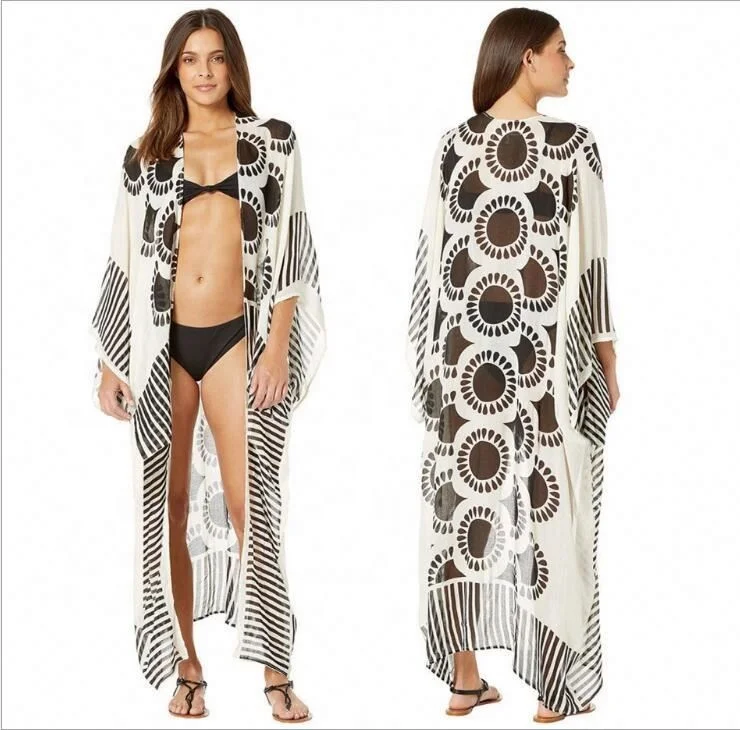 

NEW STOCK Cheetah Print Kimono Beach Jacket Free Size Kaftan Women Bikini Cover Ups