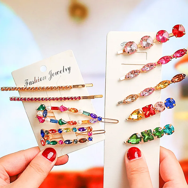 

Crystal Hair Clips for Women rhinestone Hair Pins Accessories for Party hair accessories for weddings, Picture shows