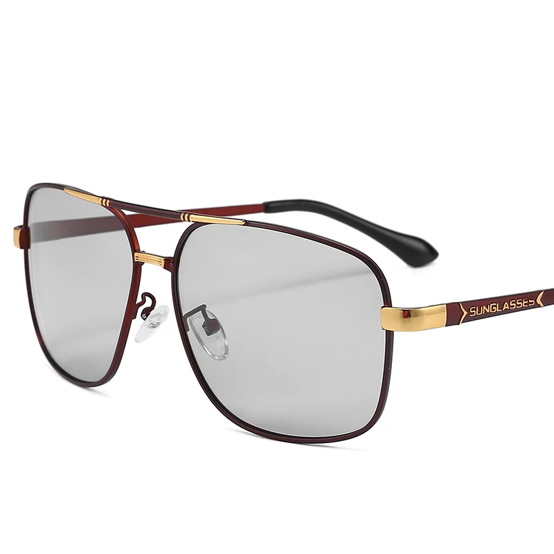 

Metal Frame Wholsale Outdoor Men Luxury Fishing Polarized Photochromic Mens Rectangle Square Wholesale Sunglasses