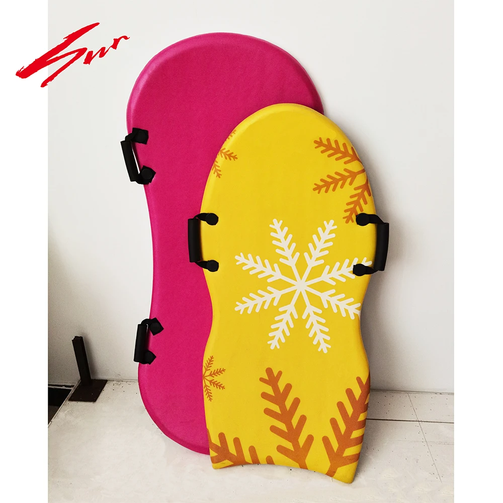 

Wholesale factory price snow sports kids/adults straight slippery toboggan sled plastic snowboards
