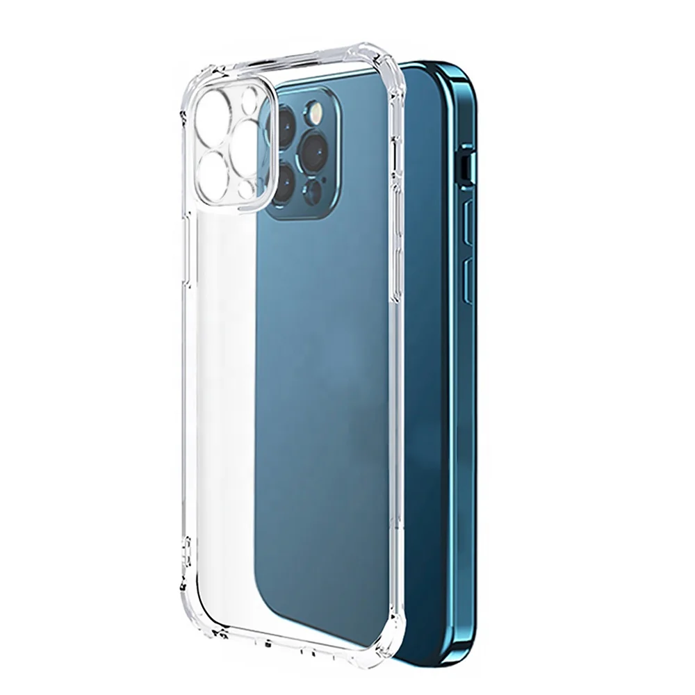 

Wholesale Thick Shockproof TPU Phone Case for iPhone 13 12 11 8 7 6 Pro Xs Max lens Protection Case, Transparent