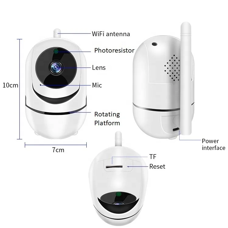 
china 1080p full hd 360 degree ip smart wireless wifi mini cctv camera with night vision 