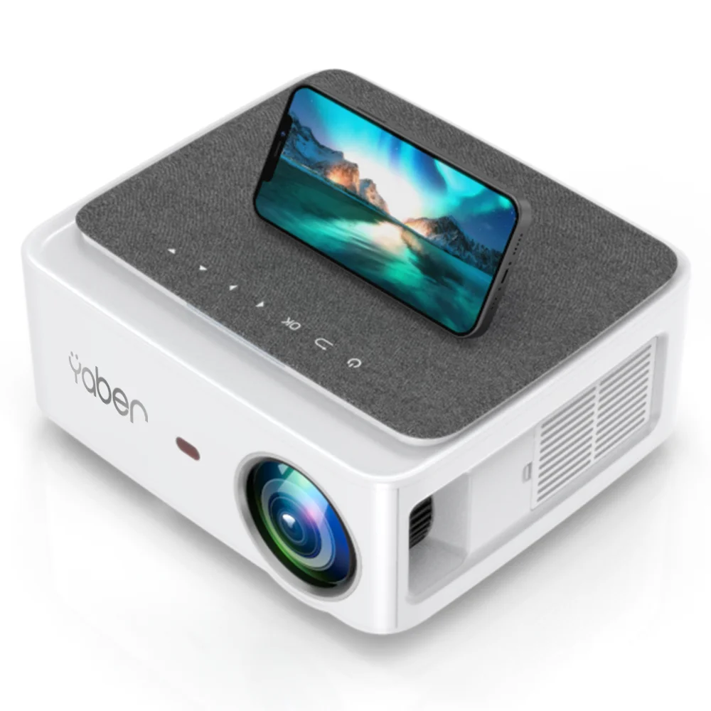 

Yaber V6 Portable Projectors Support 4K Native Full HD1080P 4P&4D Keystone Correction HiFi Stereo Sound WiFi LCD Projectors