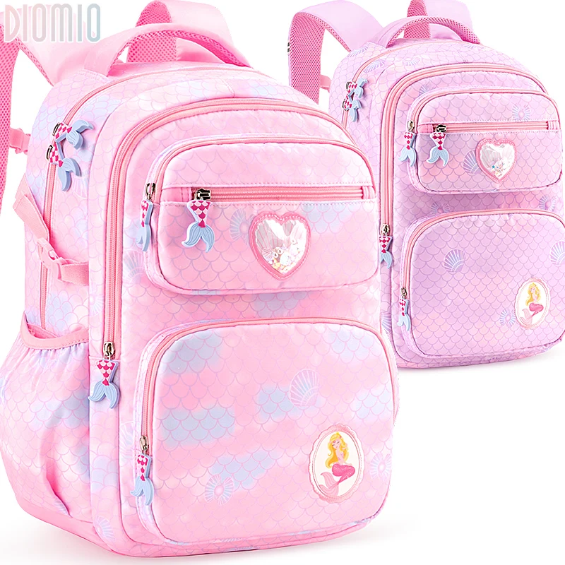 

New design girl teenager pretty Mermaid Cute with large capacity backpack Primary middle school bag