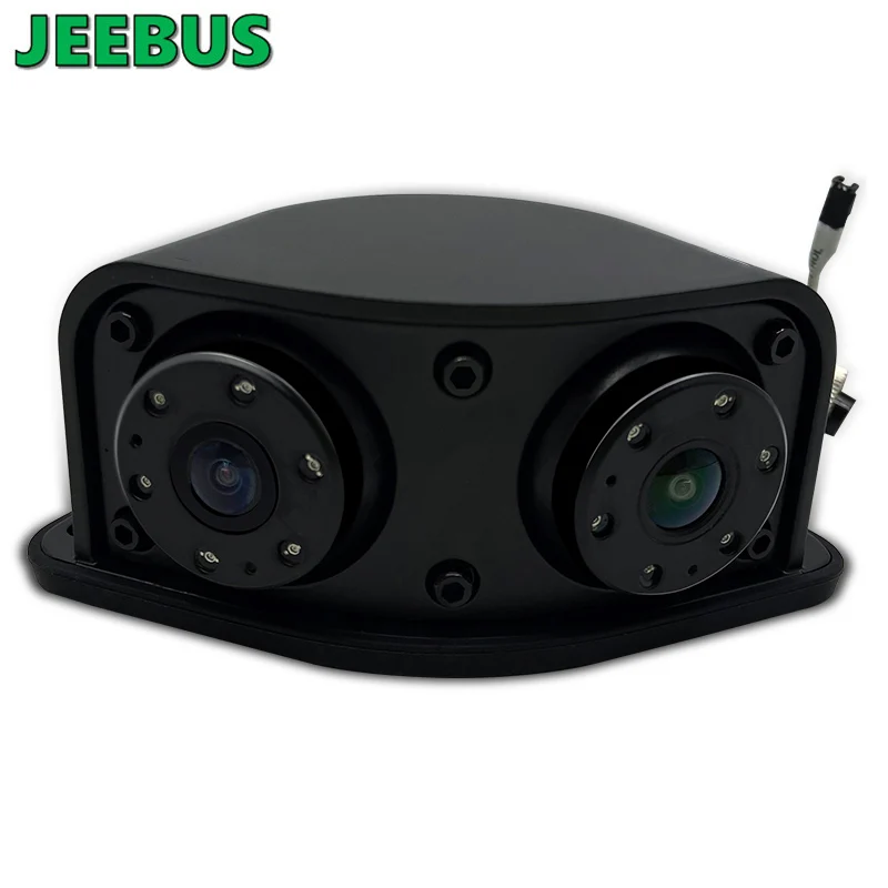 Wide Angle Fish Eye Camera 1080P HD Night Vision Reverse Rear View Parking Dual Camera for Truck Bus