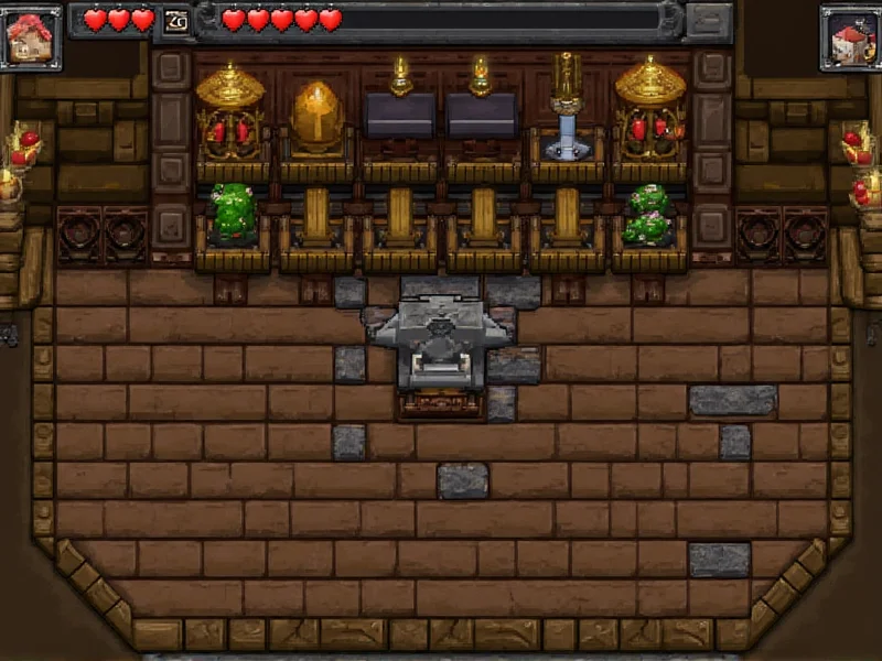 Terraria crafting station setup with Iron Anvil and materials