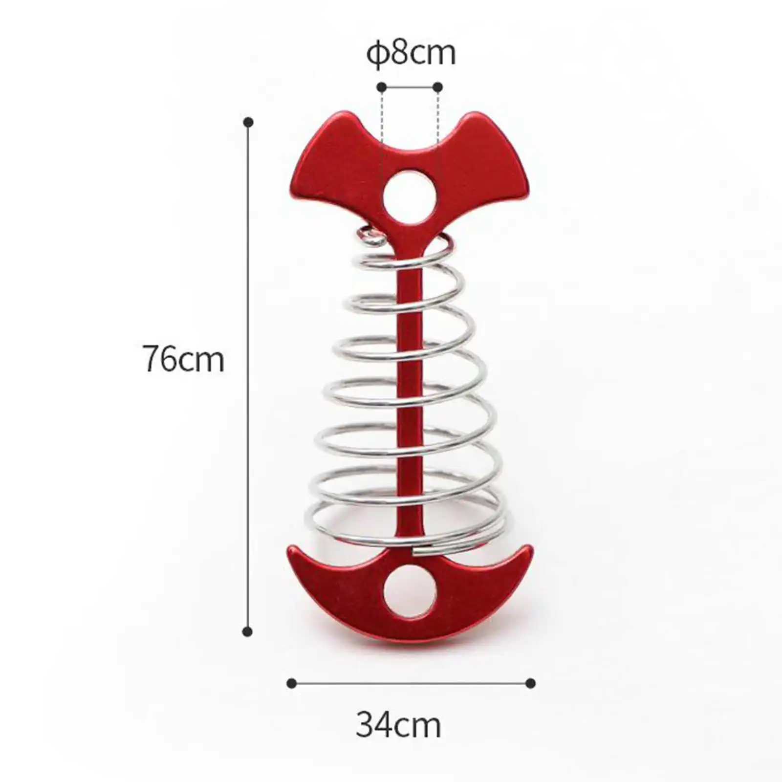 

Durable Tent Rope Tensioners Adjustable Fishbone Deck Peg Deck Nail Camping