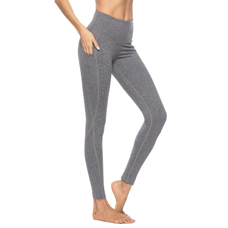 

Wholesales Gym Tummy Control High Waist Custom Workout Leggings Women Fitness Yoga Pants With Pockets