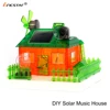 Bricstar build yourself DIY music house cute sunlight solar toys, solar energy education kit