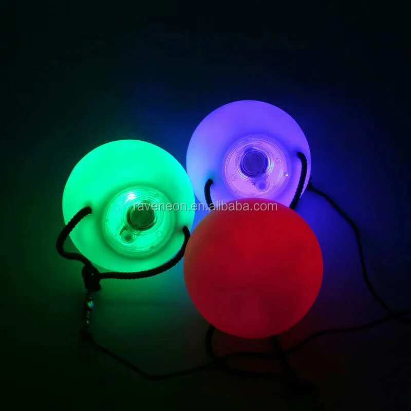 Wholesale Multi Color Party Dance Led Poi Ball Flashing Beach Ball For