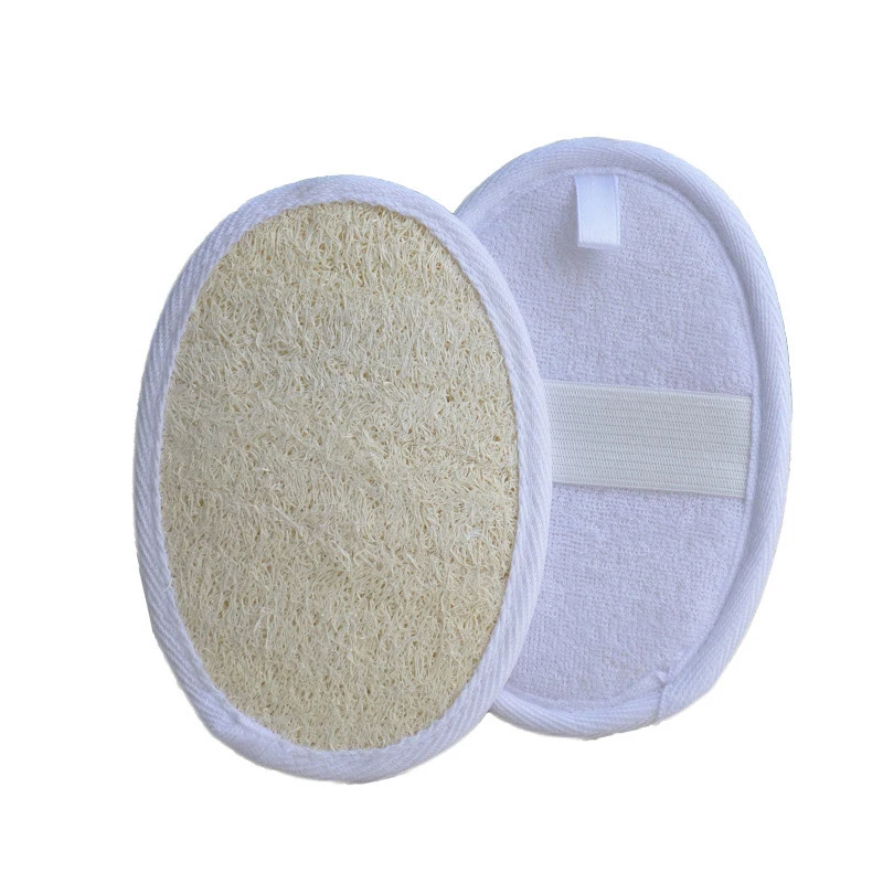 

Soft Exfoliating Loofah Natural Sponge Strap Handle Shower Massage Brush Skin body Bathing washing Accessories